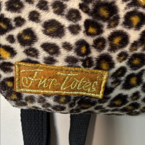 VTG 90’s Y2K Fur-Totes Leopard Print Soft and Plush Backpack  Adj Straps (OSFM) - Picture 2 of 9